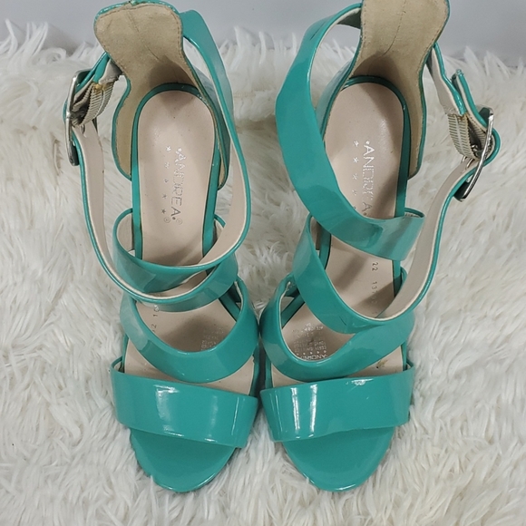 Andrea Womens High Heel Shoes Mint size 5 - Picture 6 of 7